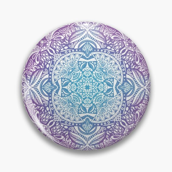 Artikelvorschau, Kompliziertes lila und blaugrünes Mandala entworfen und verkauft von hai1ey-design.