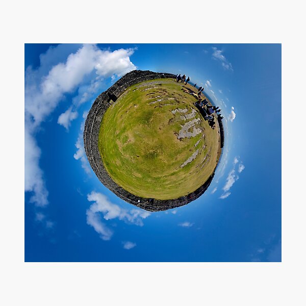 Fortified Ball - Inside Dun Aengus stone fort Photographic Print