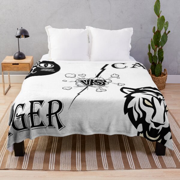 Item preview, cat vs tiger funny classic t-shirt for men and women 2021 designed and sold by zakariadesigner.