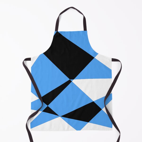 Aperçu de l'œuvre Motif géométrique noir, blanc et bleu créée et vendue par iconatastic.