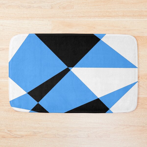 Item preview, Black, White and Blue Geometric Pattern designed and sold by iconatastic.