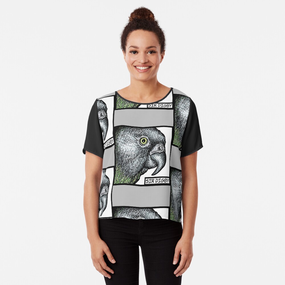 "Sir Digby, 2014" Chiffon Top