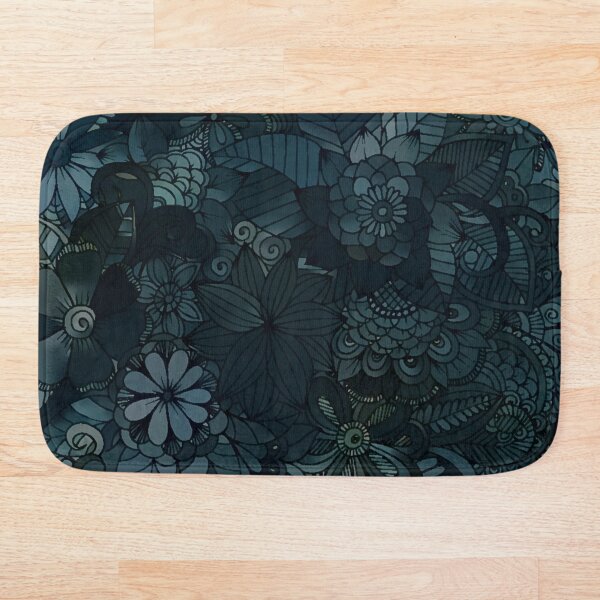 Item preview, Patrón de flor azul oscuro designed and sold by ClassicalAnime.