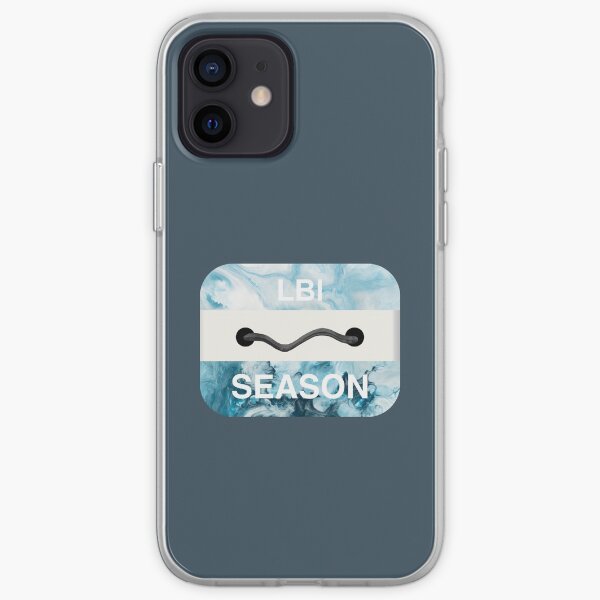 Long Beach Island Beach Badge iPhone Soft Case