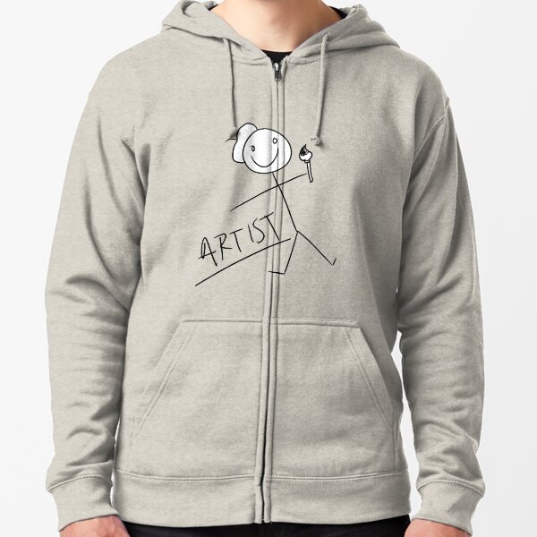 I'm an artist Zipped Hoodie