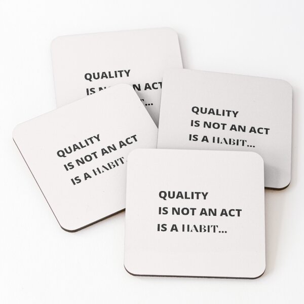 Item preview, Quality Is Not An Act Is A Habit designed and sold by dress-in.