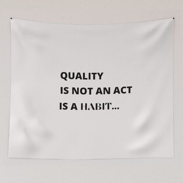 Item preview, Quality Is Not An Act Is A Habit designed and sold by dress-in.