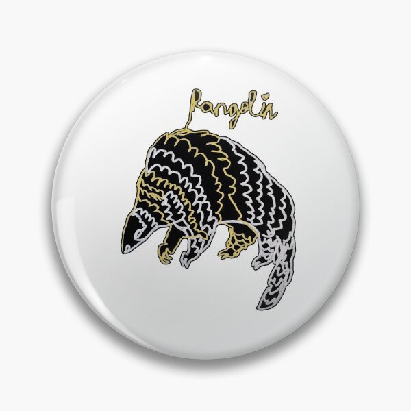 Item preview, Pangolin ambidextrous line drawing  designed and sold by orangerinka.