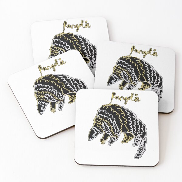 Item preview, Pangolin ambidextrous line drawing  designed and sold by orangerinka.