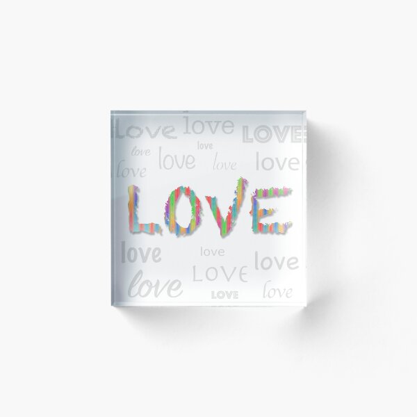 Item preview, LOVE - Multi color Many word designed and sold by Schadow-Studio.