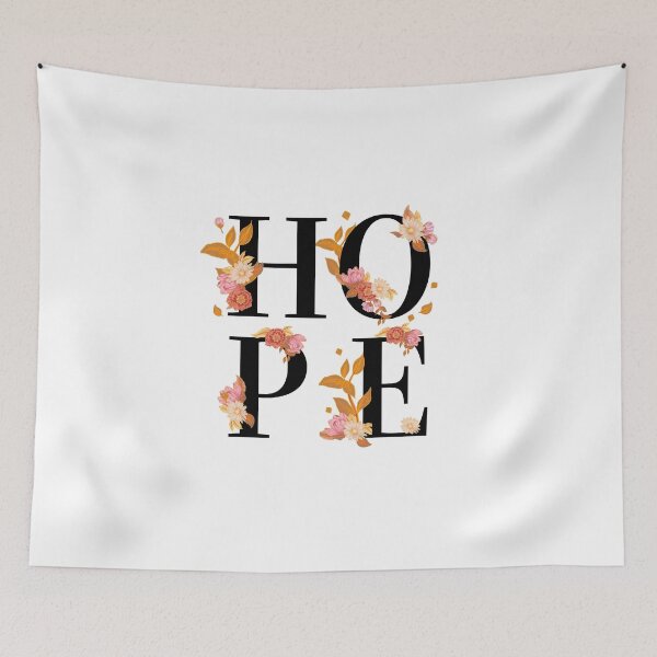 Item preview, Hope Floral Word Art designed and sold by MusberriDesigns.