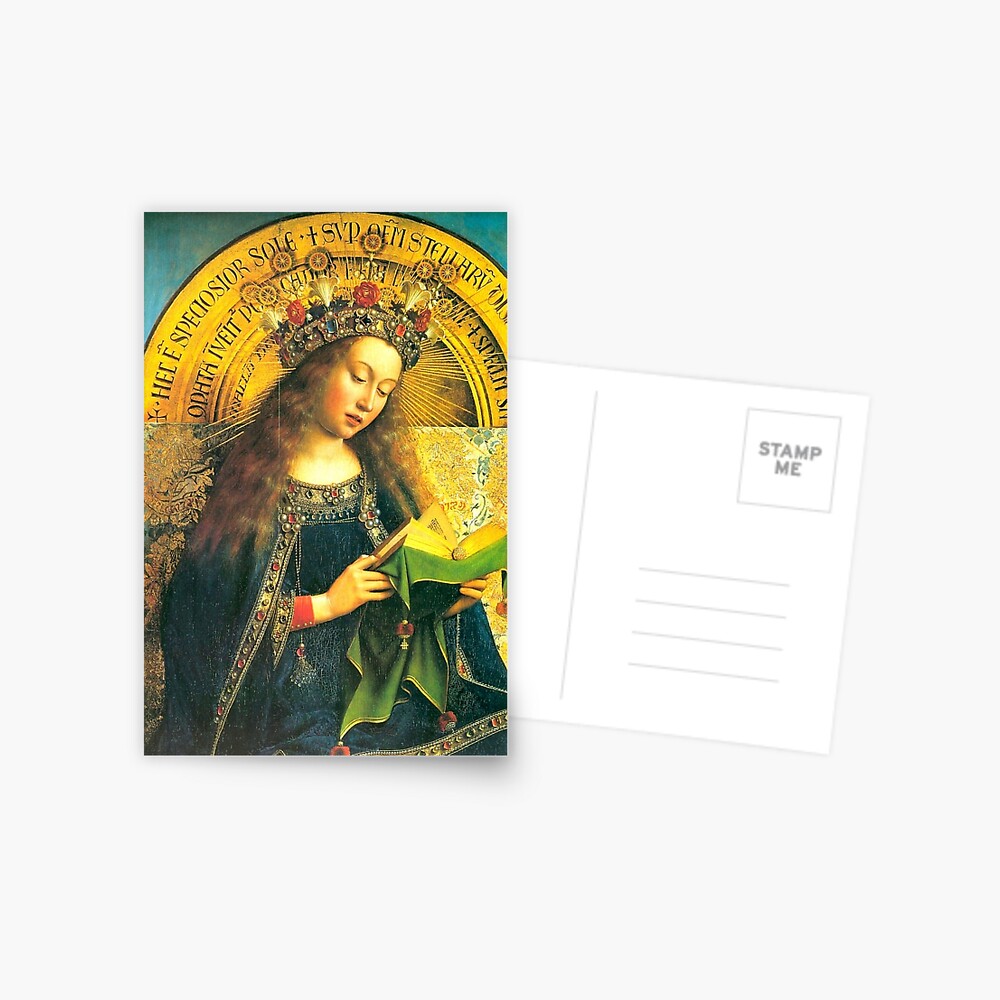 Adoration of the lamb (The Virgin Mary) Postcard