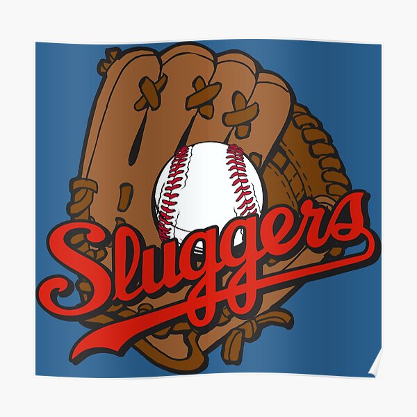 "Sluggers Baseball Logo" Poster for Sale by DavidAyala Redbubble