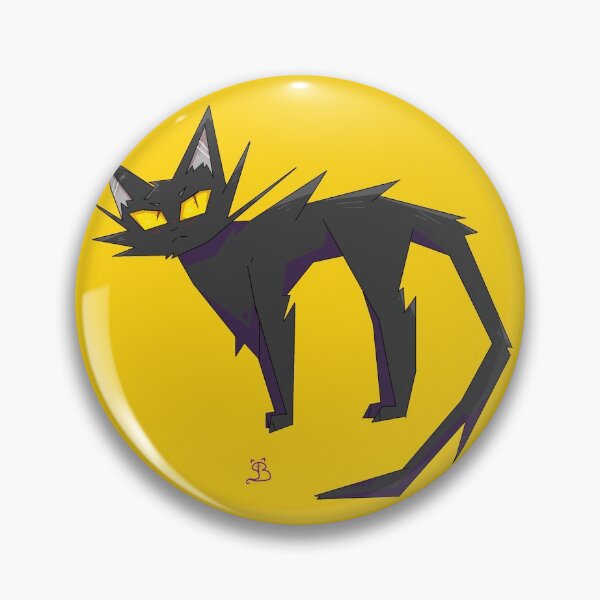 Item preview, Spikey black cat designed and sold by Salm0nberry.