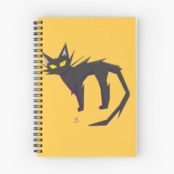 Item preview, Spikey black cat designed and sold by Salm0nberry.