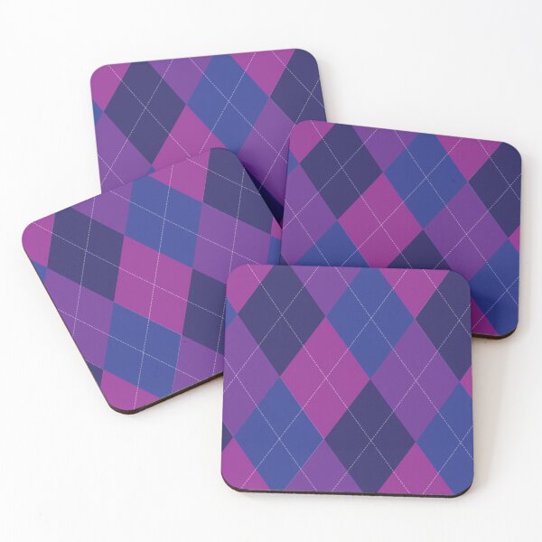 Item preview, ARGYLE BLUE PURPLE FUCHSIA DESIGN designed and sold by BLMcreations.
