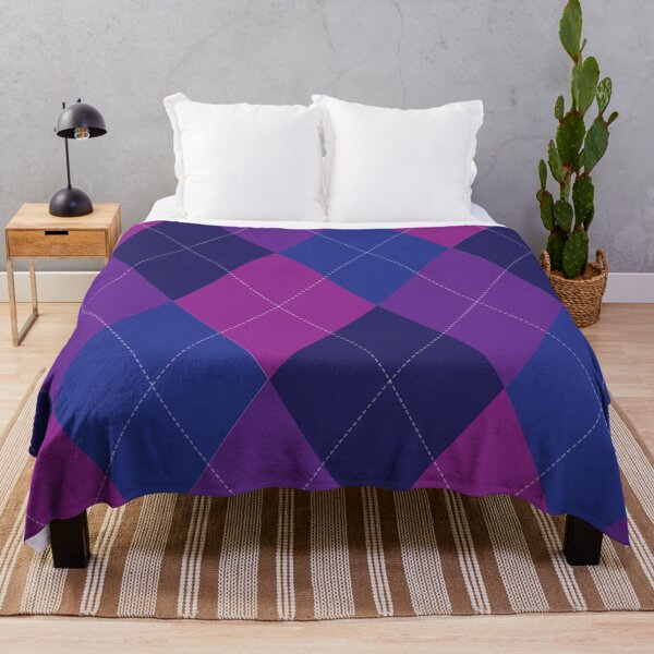 Item preview, ARGYLE BLUE PURPLE FUCHSIA DESIGN designed and sold by BLMcreations.
