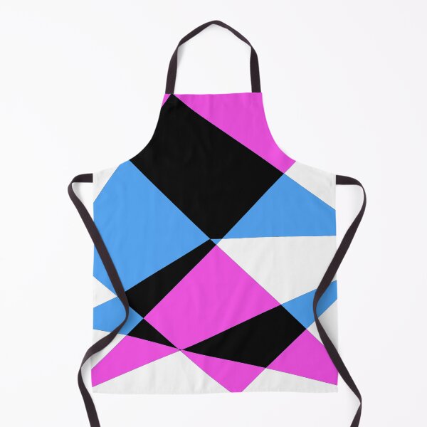 Aperçu de l'œuvre Motif géométrique noir, rose, blanc et bleu créée et vendue par iconatastic.