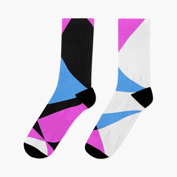 Item preview, Patrón geométrico negro, rosa, blanco y azul designed and sold by iconatastic.