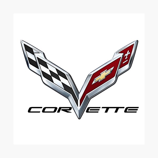 Corvette C7-Logo Fotodruck