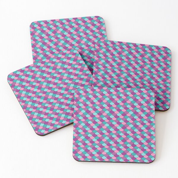 Item preview, Mermaid scales in green, mauve, pink 2 designed and sold by AnnieHochmann.
