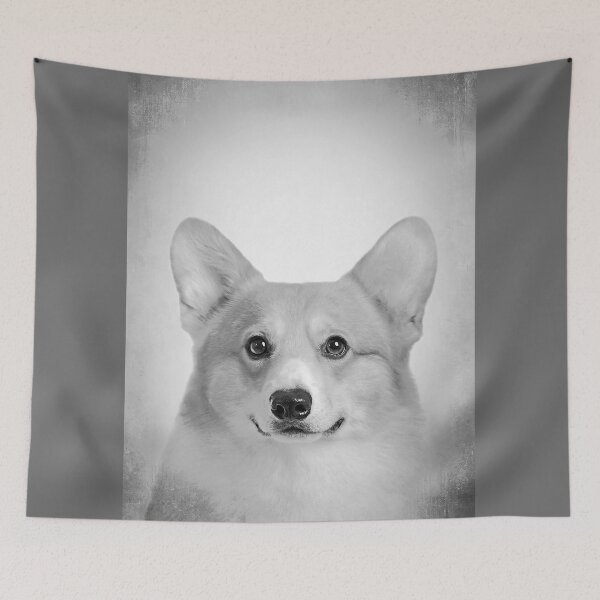 Item preview, Corgi dog - BW Vintage - D78 designed and sold by DecoVintage.