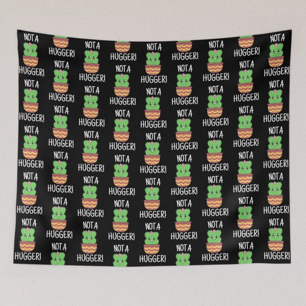 Item preview, Not A Hugger Cute Angry Cactus Kawaii Cacti Historieta divertida designed and sold by Gordon Nelson.
