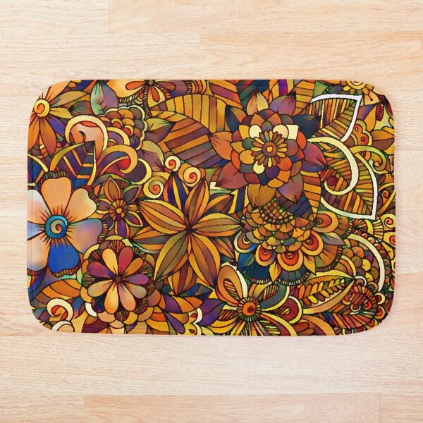 Item preview, Patrón de flor de naranja designed and sold by ClassicalAnime.