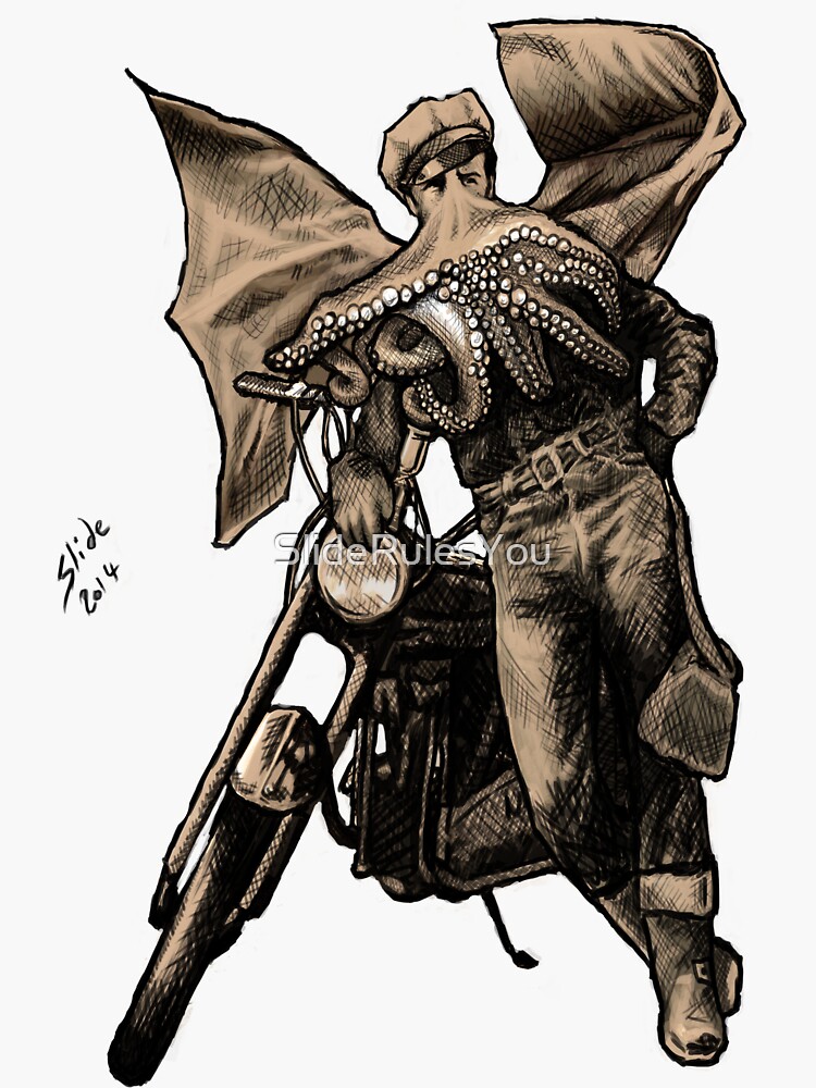 Thumbnail 3 of 3, Sticker, Cthulon Brando, 2014 designed and sold by SlideRulesYou.