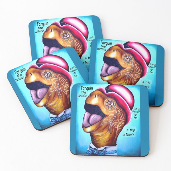 Item preview, Tarquin the tortoise tarts himself up for a trip to Tesco's  designed and sold by SaxonArtDesign.