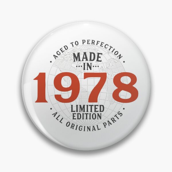 Item preview, Made In 1978 Limited Edition T-Shirt, All Original Parts, Aged To Perfection, Vintage Design, Gift For Who Was Born In 1978 designed and sold by UniqueStylistic.