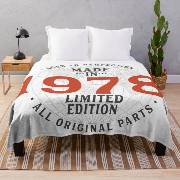 Item preview, Made In 1978 Limited Edition T-Shirt, All Original Parts, Aged To Perfection, Vintage Design, Gift For Who Was Born In 1978 designed and sold by UniqueStylistic.