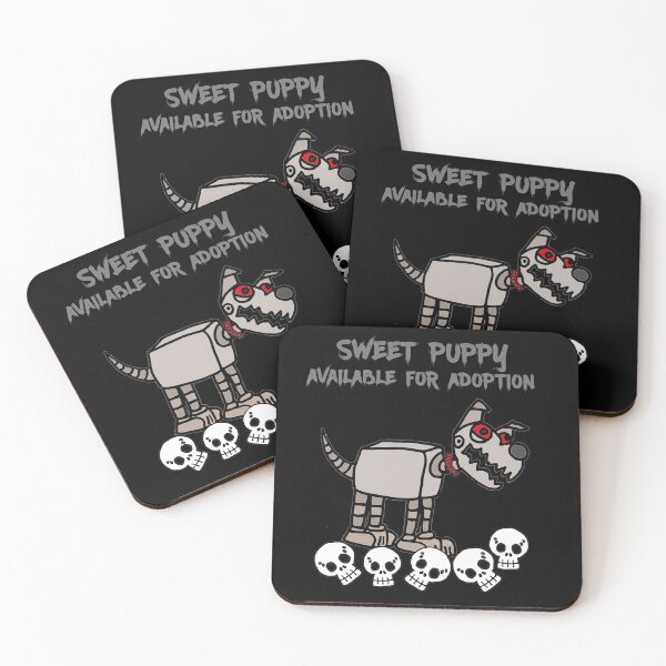 Item preview, Funny Killer Robot Dog and Skulls designed and sold by Nature's Fancy.