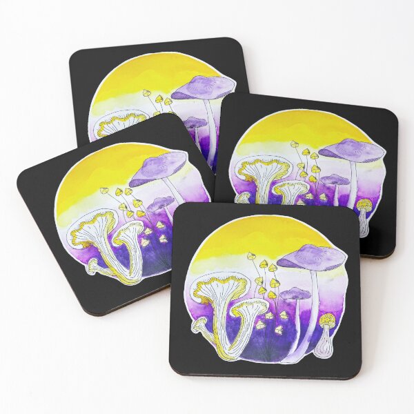 Item preview, nonbinary mushrooms designed and sold by raesins.