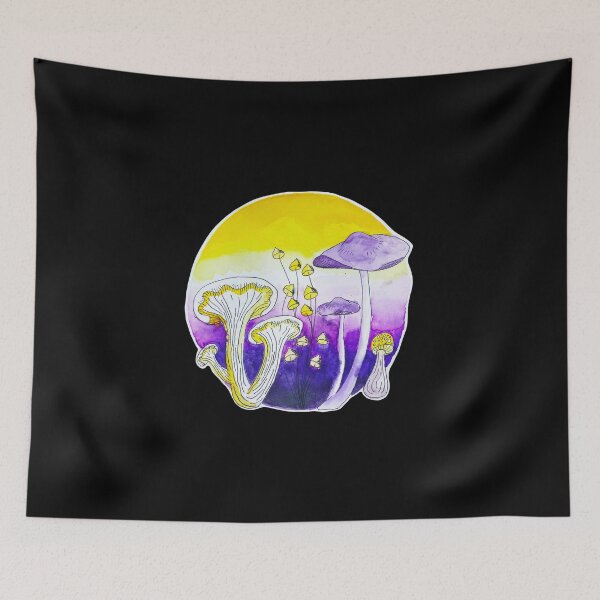 Item preview, nonbinary mushrooms designed and sold by raesins.