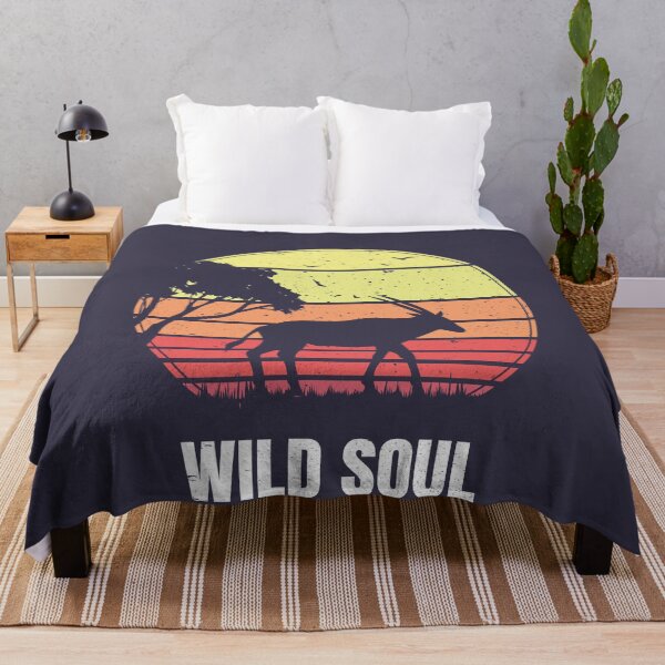 Item preview, Gemsbok Antelope Vintage Retro Sunset - Alma salvaje designed and sold by faudeltn.