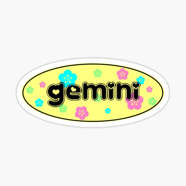 Item preview, gemini sticker designed and sold by rad  goodies.