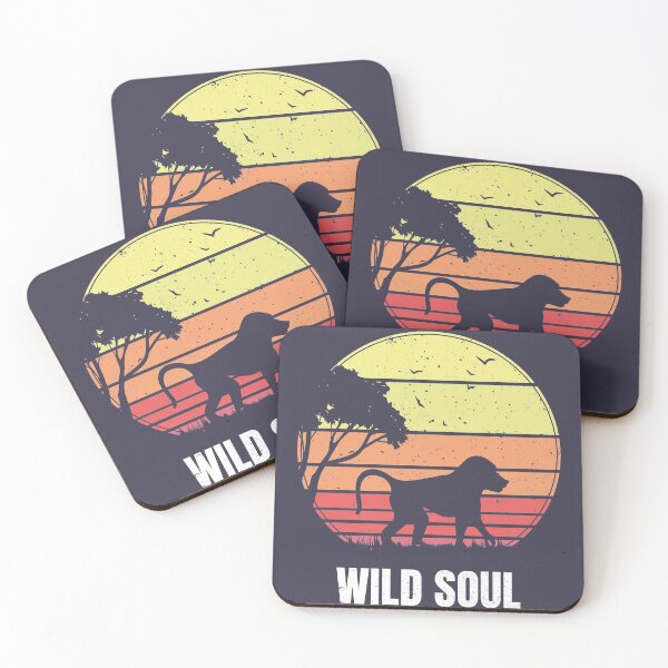 Item preview, Baboon - Monkey Vintage Retro Sunset - Wild Soul designed and sold by faudeltn.