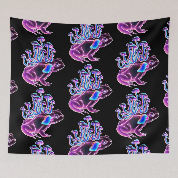 Item preview, Neon Psychedelic Mushroom Toad designed and sold by Marie Daum.