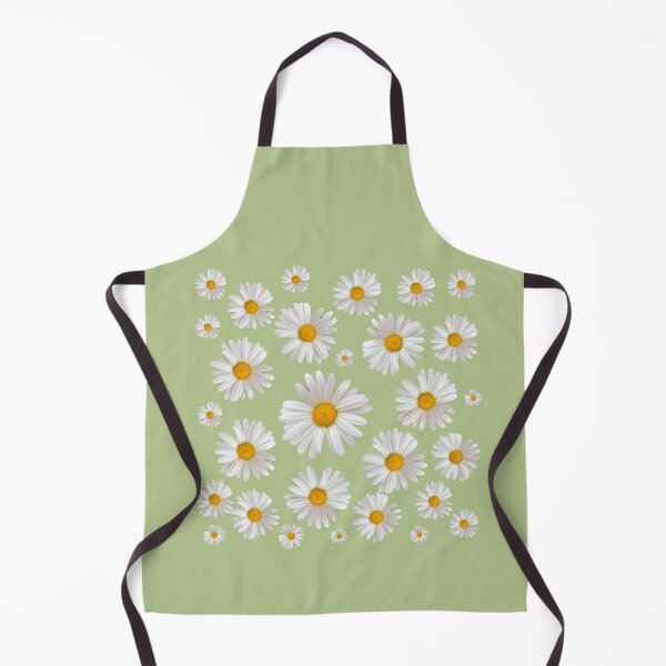 Item preview, Daisy print greenish background designed and sold by Ponted.
