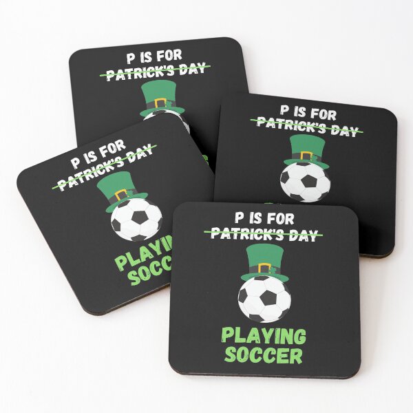 Item preview, P is for Playing Soccer Funny St Patricks Day  designed and sold by liftdesign.