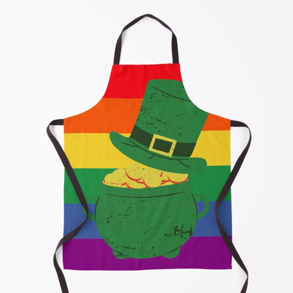 Item preview, Pot of gold and leprechaun hat on rainbow background designed and sold by fowons.