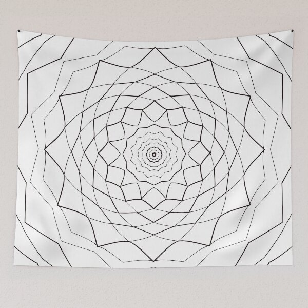 Item preview, Colour your own Mandala Fractal Sacred Geometry designed and sold by SacredJoyometry.