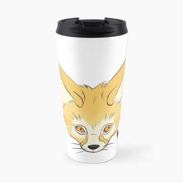 Cute Fennec Fox face Travel Mug