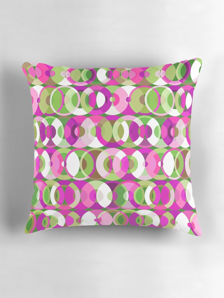 Mid Century Modern Circle Geometric Kaleidoscope // Magenta