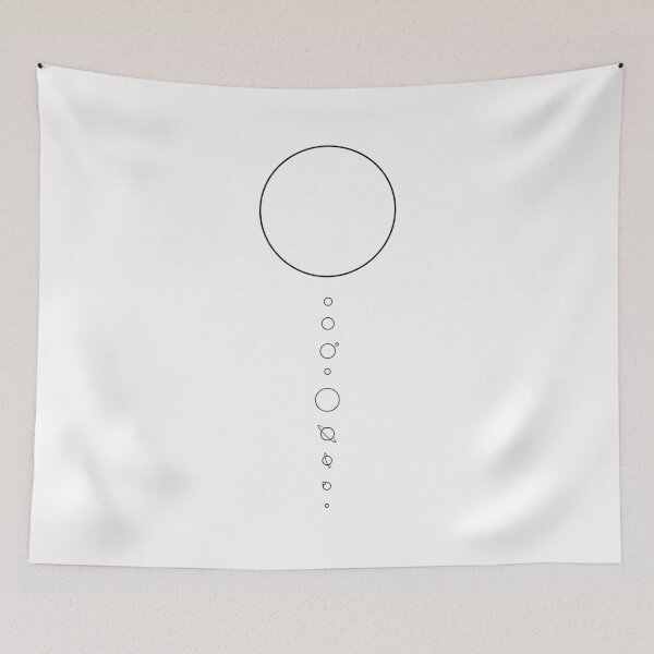 Item preview, Minimalist solar system (for light colors) designed and sold by BeRudeShop.