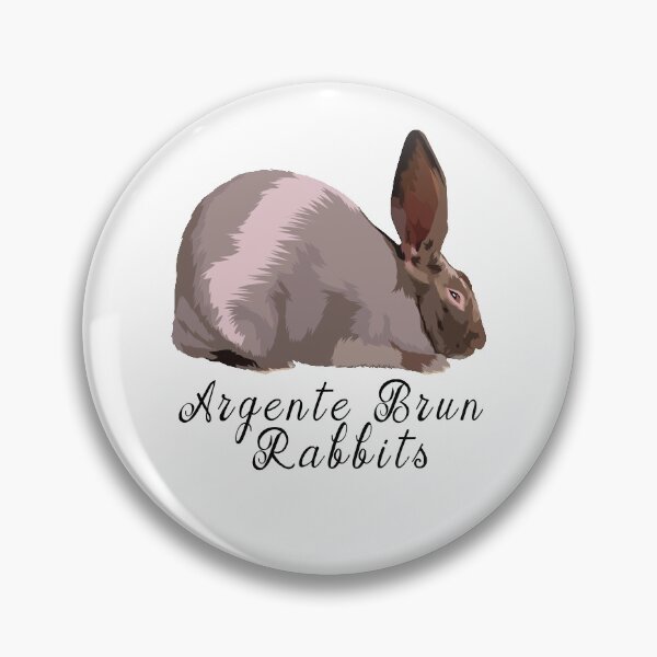 Lapins Argente Brun Badge