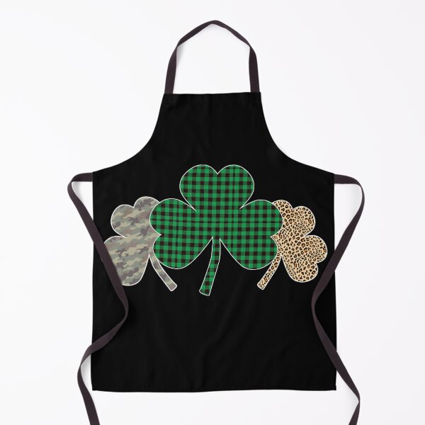 Item preview, Crazy Shamrock Trio - Plaid, Camo and Leopard | Fun St. Patrick's Day Design designed and sold by Rabbitti.