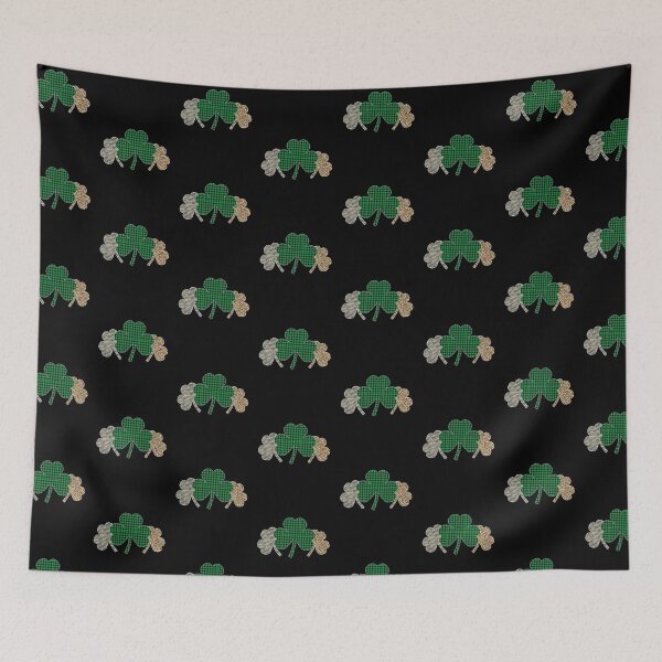Item preview, Crazy Shamrock Trio - Plaid, Camo and Leopard | Fun St. Patrick's Day Design designed and sold by Rabbitti.