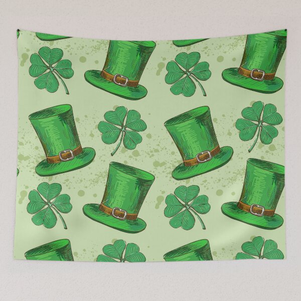 Item preview, St. Patrick's Day Shamrocks And Hats designed and sold by Chill360.